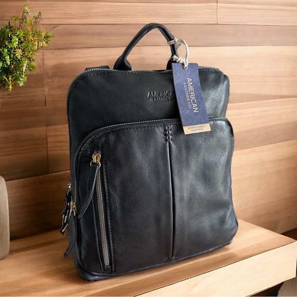 American Leather Co Handbags - American Leather Co. Leather Cleveland Backpack